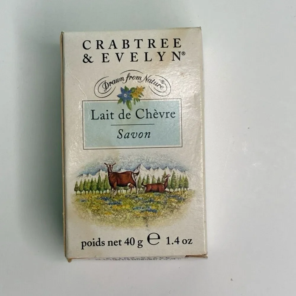 Vintage Crabtree And Evelyn Drawn From Nature Goat Milk Soap 40g 1.4oz New